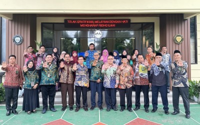 Exit Meeting Evaluasi SMAP Pengadilan Agama Jakarta Selatan Tahun 2025 disambut dengan antusias oleh seluruh pegawai PA Jakarta Selatan